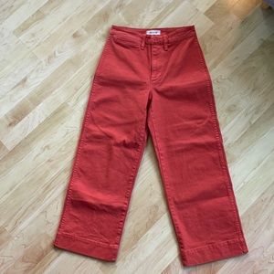 Madewell Emmett slim wide leg crop